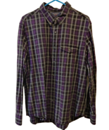 American Eagle Shirt Men&#39;s XL Purple Slim Fit Button Up Long Sleeve Plai... - $10.00