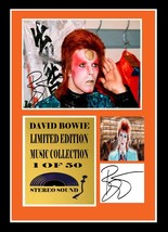 David Bowie Signed Mount Framed 7764 - £13.54 GBP