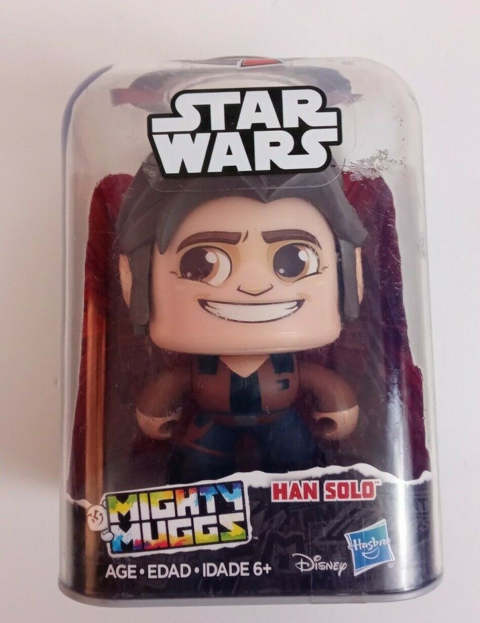 Primary image for Disney Hasbro Star Wars Han Solo Mighty Muggs #10 Figurine 3 Different Faces NIB