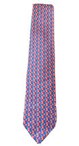 Rotary International 2016-17 Men’s orange blue abstract silk necktie - £6.61 GBP