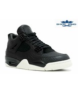 NEW Nike Air Jordan Retro 4 Pinnacle Premium Pony Hair Black 819139-010 - $1,162.69 CAD