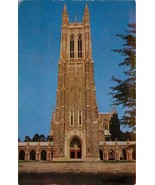 Std Chrome Postcard NC F227 Durham Chapel of Duke University Gothic Arch... - $7.18