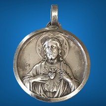 Vintage Regina decor carmeli medal our lady of mount carmel sacred heart... - $50.00