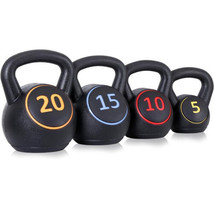 ZENY Kettlebell Sets, 4-Piece Kettlebells 5lb, 10lb, 15lb, 20 lb, Kettle... - $5,234.48 MXN