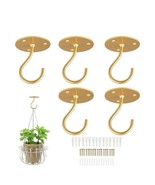 Ceiling Hooks For Plants 5 pk with anchors Heavy Duty - £7.66 GBP