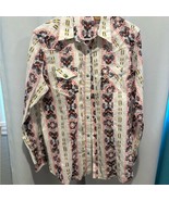 Wrangler Geometric Aztec Print Button-Up Shirt with turquoise snaps - €25,79 EUR