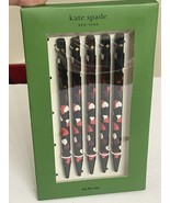 Kate Spade New York Celebration Hearts Set Of Five (5) Click Pens. Black... - $24.75