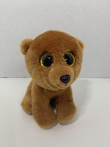 Ty Beanie Baby Boos 6” plush Brownie brown teddy bear stuffed toy yellow... - £4.95 GBP