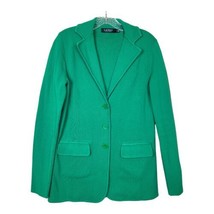 Lauren Ralph Lauren Womens Hedge Green Spring Summer Blazer Jacket Size M - £46.54 GBP