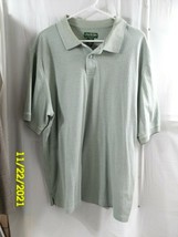 Men&#39;s David Taylor Collection Polo Shirt XL Short Sleeve Green - $9.39