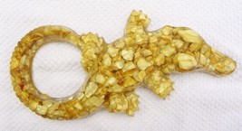 Vintage USA Tennessee Shell Mosaic Alligator Mother of Pearl--Acrylic resin - $363.05 MXN