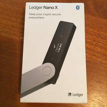 Ledger Nano X Crypto Hardware Wallet Bluetooth Onyx Black New In Box - £66.56 GBP
