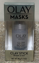 OLAY Masks - Clay Stick, Glow Boost, White Charcoal 1.7OZ - $1.98