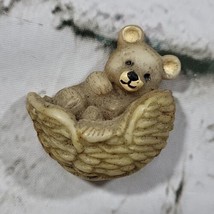 Teddy Bear in a Basket Refrigerator Fridge Magnet  - £7.76 GBP