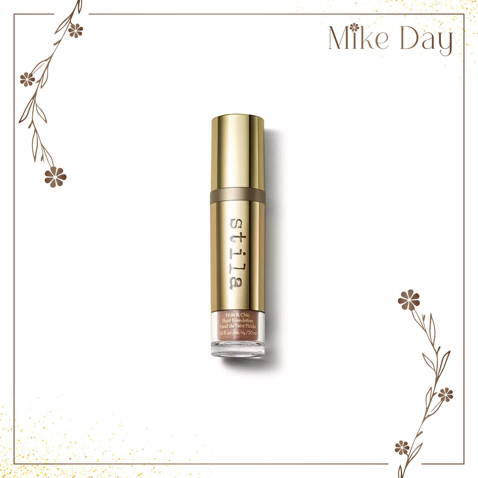 Stila Hide &amp; Chic Fluid Foundation 30 ml - deep 4 - BRAND NEW IN BOX - $12.86