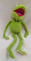 Disney Store Kermit the Frog Plush Muppets Stuffed Animal Toy 16&quot; Green - $217.67 MXN