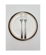 Oneida LOLA Stainless Dots Black Accent Glossy Silverware Salad Fork 7.2... - $24.99