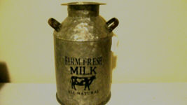 New rustic Milk Cans in Galvanized metal - SALE image 2