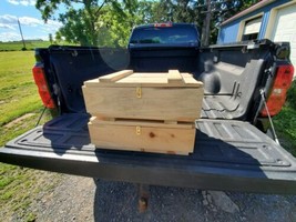 Plain Wood Storage Box With Rope Handle and Latching Hasp/Catch - $49.99