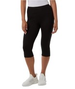 32 Degrees Womens Leggings Black Cropped Active Stretch Pockets High Waist - $41.01 CAD