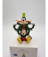 Hallmark Keepsake Decking The Halls Disney Mickey &amp; Goofy Ornament  - $36.65 CAD