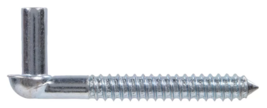 Hardware Essentials 851910 Gate Screw Hook, Zinc, 5/8 in. x 5 in. - $24.40
