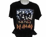 KISS DEF LEPPARD Tour 2014 40 Year Anniversary  Men’s T Shirt Size Large - £17.46 GBP
