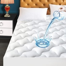 Quilted Fitted Mattress Pad In Twin Xl Size, Waterproof Breathable Cooling - $42.93