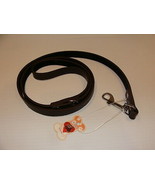 BARK LOVER DOG LEASH BRAND NEW SIMULATED BROWN LEATHER - $173.25 MXN