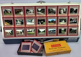 23 VTG Kodak Kodachrome 35mm Slide Lot 1950s Cars Buildings Town Virginia USA - £26.63 GBP