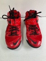 NIKE &quot;Soldier VIII 8 GS  Red Basketball Sneakers (Sz 6.5Y)   653645 601 LEBRON  - £24.18 GBP