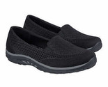 Skechers Ladies&#39; Size 10, Slip On Relaxed Fit Sneaker Shoe, Black - £27.37 GBP