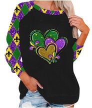 Mardi Gras Raglan Sleeve Tops Outfit Women Black 3 Pack Size M - $76.41 MXN Mardi Gras Raglan Sleeve Tops Outfit Women Black 3 Pack Size M - $76.41 MXN