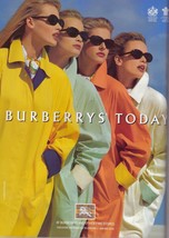 1993 Burberry Outerwear Coats Sexy Blonde Vintage Print Ad 1990s - $5.84