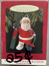 Hallmark Keepsake 1993 Christmas Break Santa Skiing Ornament Cast - £3.18 GBP