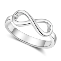 925 Sterling Silver Engraved Infinity Power Ring - £10.35 GBP+
