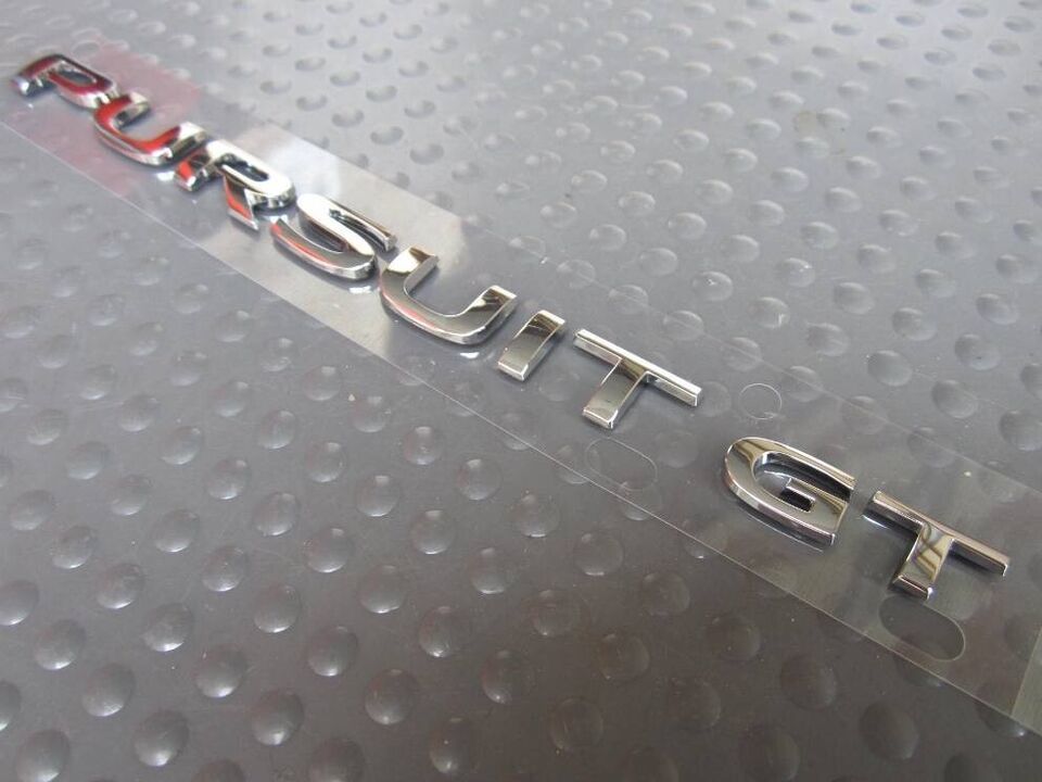 OEM Pontiac Pursuit GT Rear Trunk Lid Chrome Emblem Sign Badge Logo 1526... - $10.88