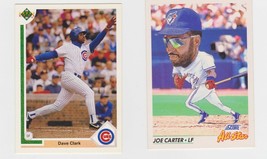 Dave Clark &amp; Joe Carter 1991 baseball card - £3.15 GBP