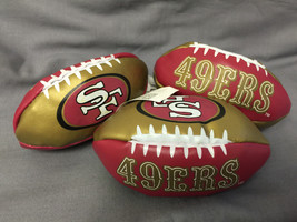 NFL Hacky Sack Kick Ball San Francisco 49ers Set of 3 Mini 3.5&quot; - £10.09 GBP