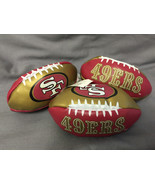 NFL Hacky Sack Kick Ball San Francisco 49ers Set of 3 Mini 3.5&quot; - £10.22 GBP