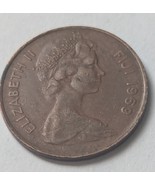 1969 FIJI Elizabeth II  1 Cent Standard Circulation Bronze Coin - $2.67 CAD