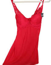 Marilyn Monroe Red Padded Push Up Underwire Mesh &amp; Lace Chemise, Thong, Size S - £22.52 GBP