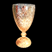 Gold and Silver Mercury Glass Goblet Vase Vintage Wedding Romantic - $25.23