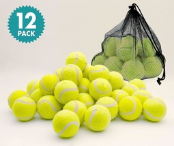 Bag Of 12 Tennis Balls For Beach Cricket High Bounce Ball For Kids &amp; Dog Ball - £11.83 GBP