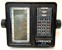 Vintage Lowrance X3 LCG Recorder Fish Finder Screen Unit Only Untested A... - $22.75