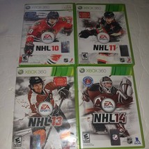 Xbox 360 Games Lot: NHL 10, 11, 13, and 14 Free Shipping - £21.65 GBP