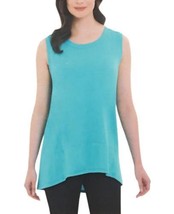 NEW Adrienne Vittadini Ladies’ High-Low Sleeveless Top Aquatic - $150.89 MXN