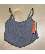 Colsie Size Small Women&#39;s Casual Corset Bra Bralette Top in Gray - $15.68