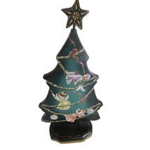 Vintage Wooden Christmas Tree Handmade Angels - $24.74