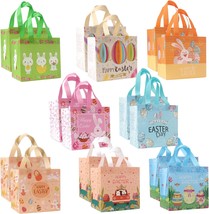 16PCS Happy Easter Egg Hunt Bags Easter Bunny Carrot Chick Egg Gift Bags... - $31.23